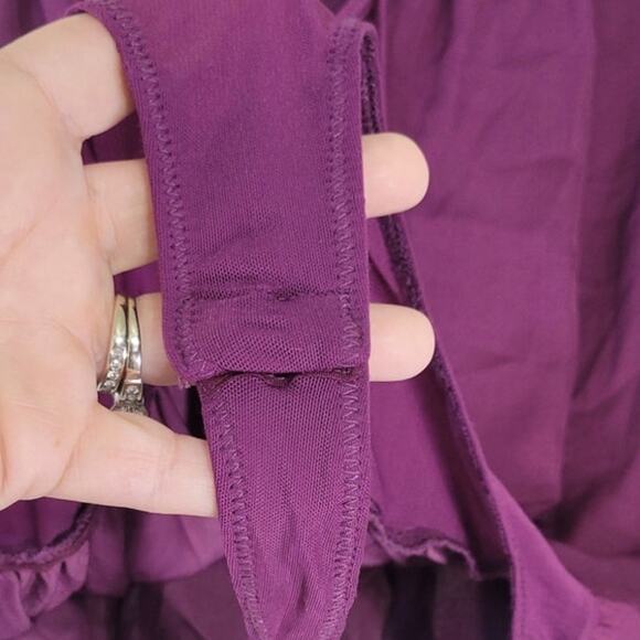 Free People Intimately Bodysuit Womens Oversized Small Boho Peasant Whimsical - Picture 6 of 8